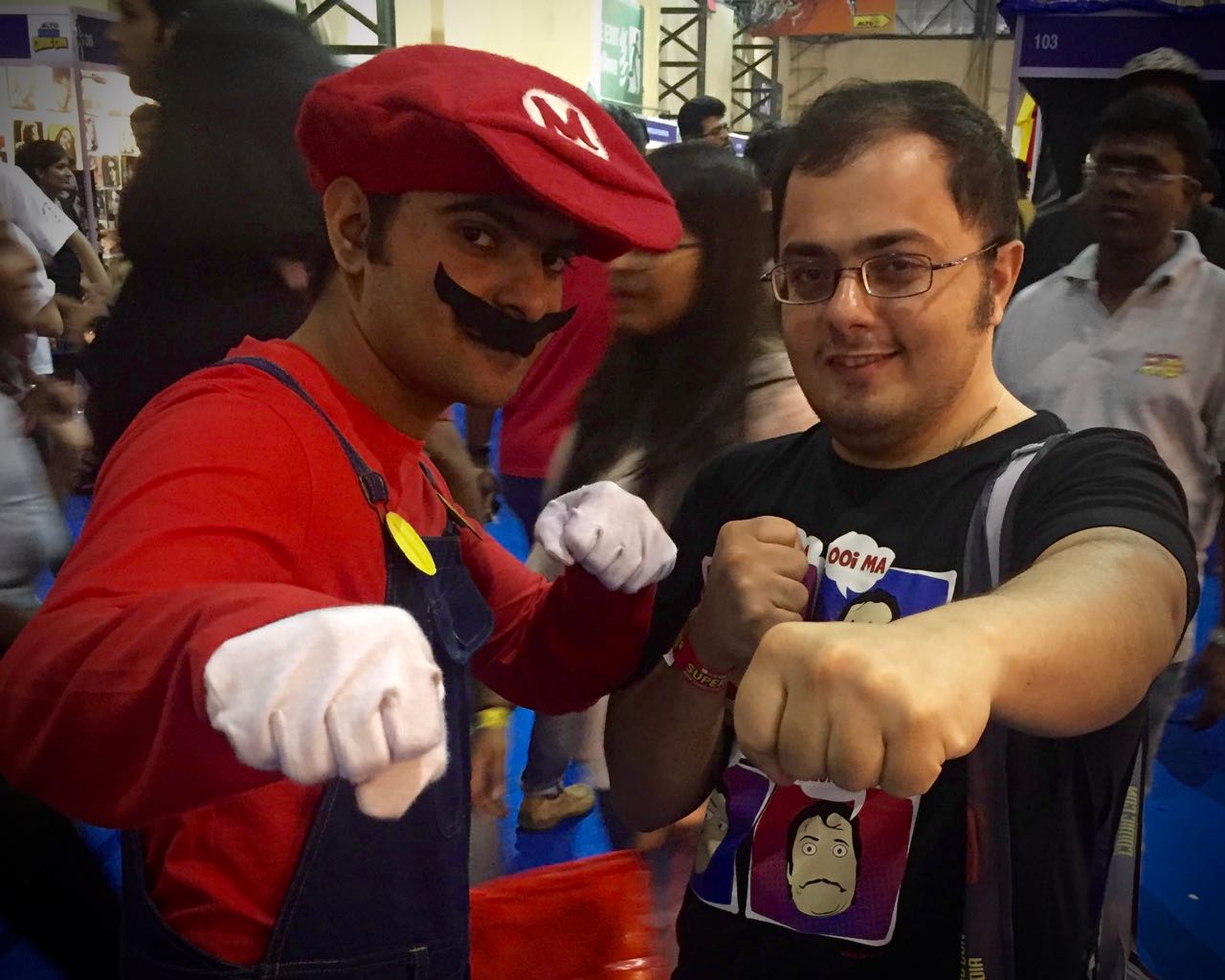 Mumbai ComicCon 2016 - Mario Cosplay