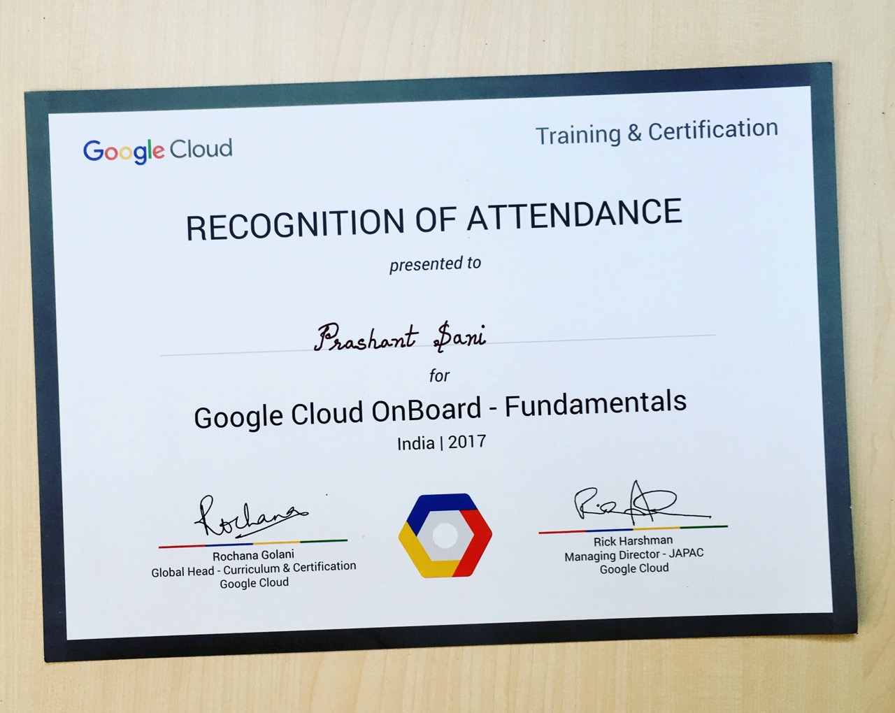 Google Cloud Platform OnBoard Fundamentals Certification