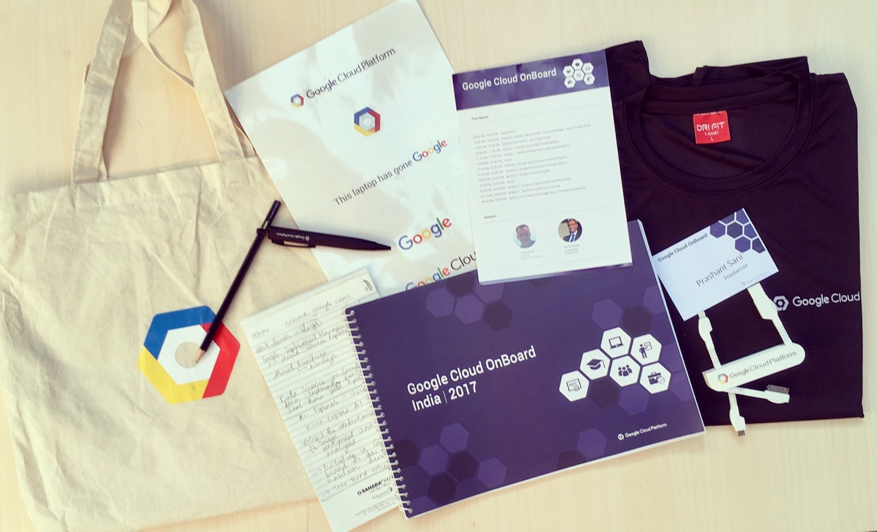 Google Cloud Platform Training/Conference Swag