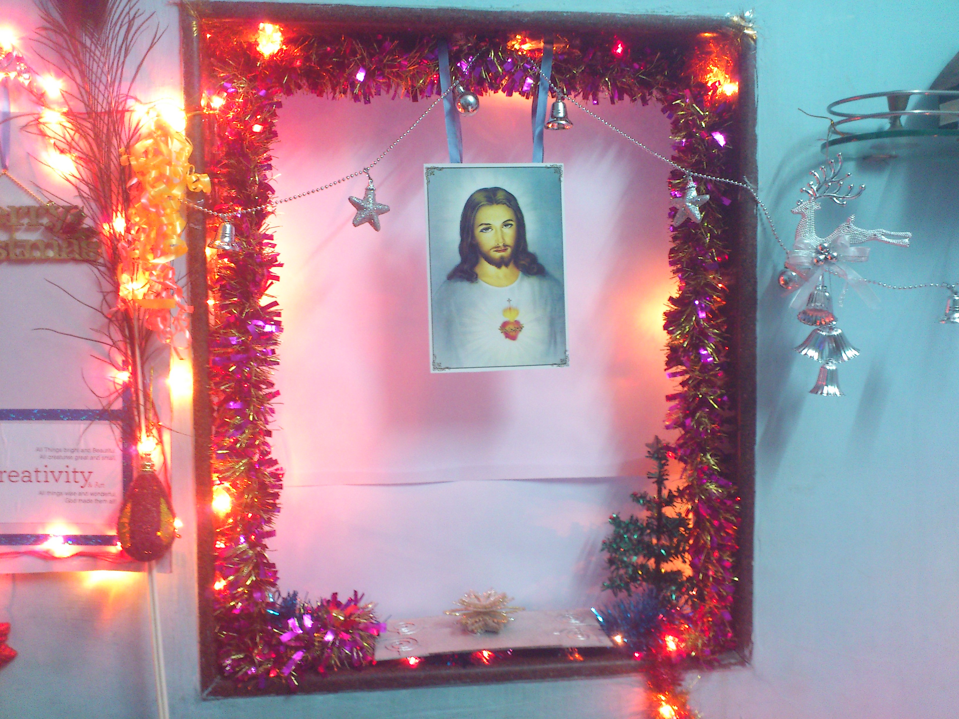 Jesus in Xmas Decorations