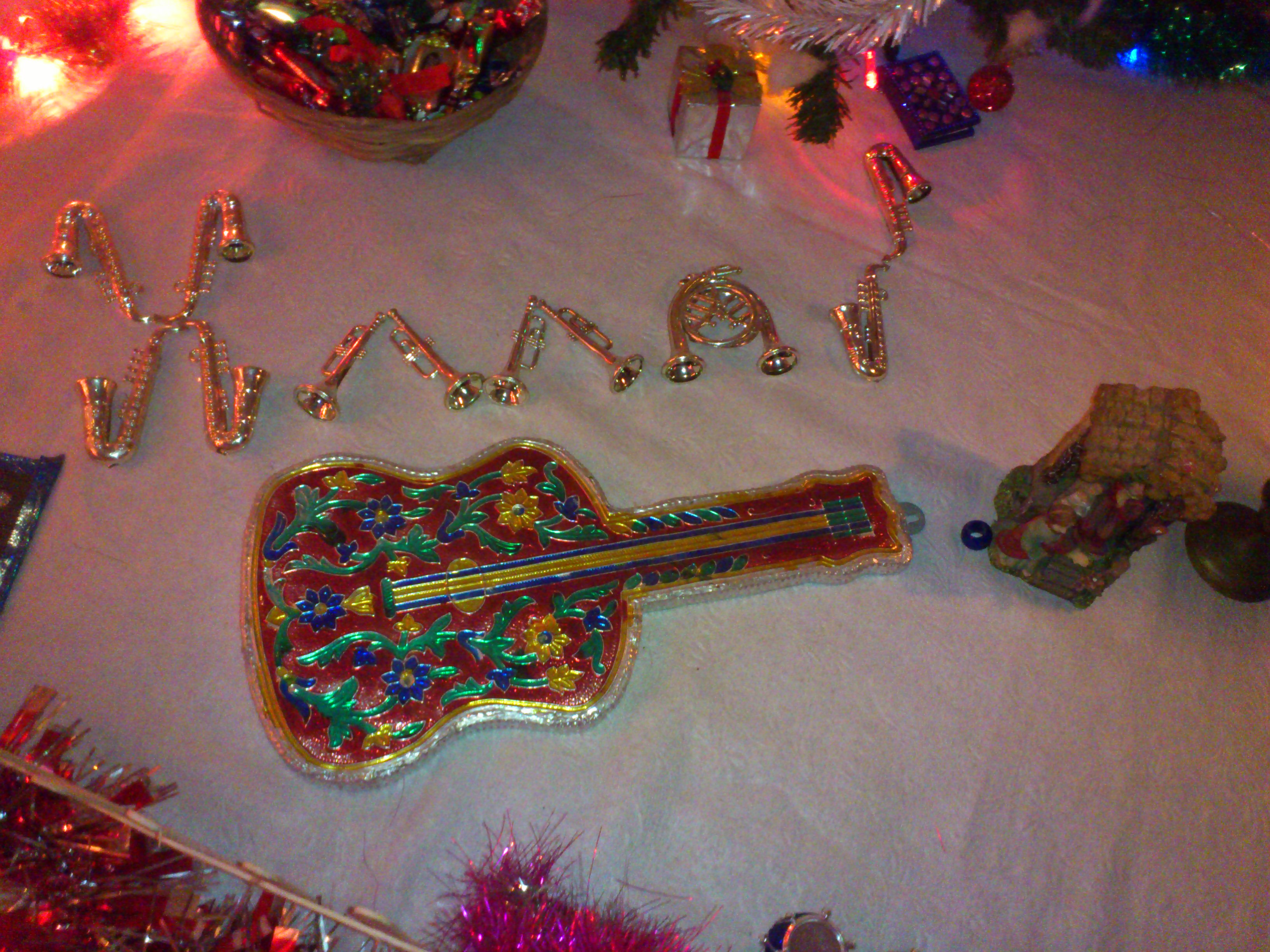 XMAS written using Musical Instruments