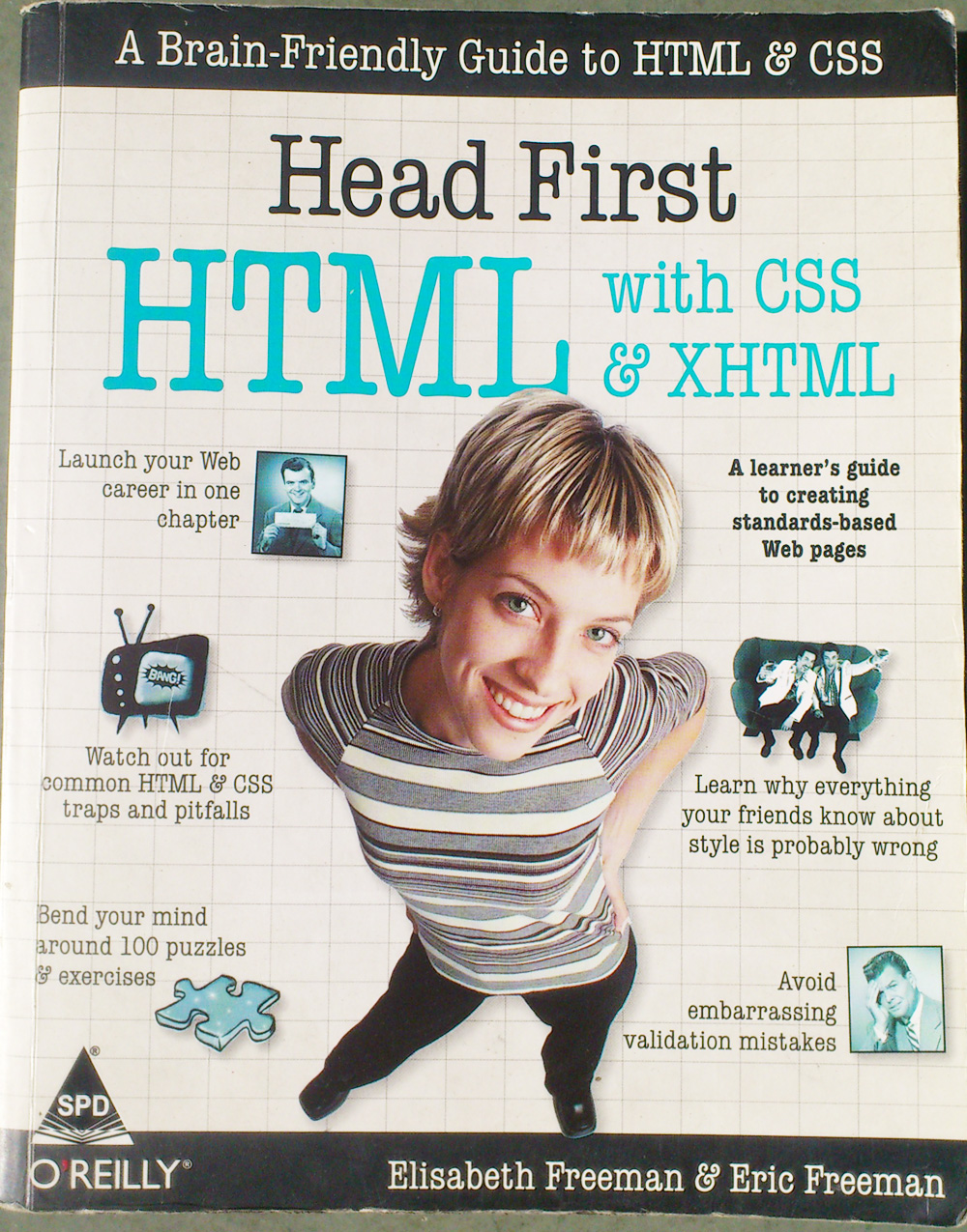 Head First HTML with CSS & XHTML by Elisabeth Freeman and Eric Freeman cover